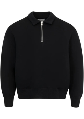 sacai Sponge Sweat polo shirt - Black
