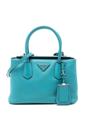 Prada Pre-Owned 2000-2025 Small Saffiano Cuir Turnlock Twin satchel - Blue