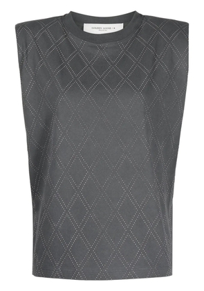 Golden Goose studded cotton T-shirt - Grey