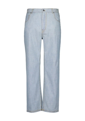FENDI five-pocket chambray jeans - Blue