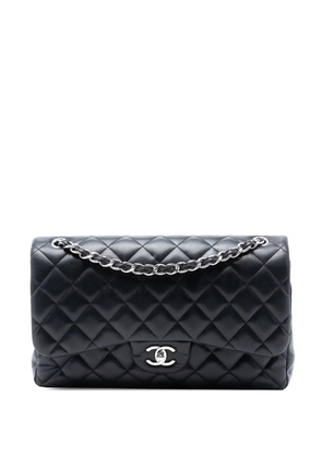 CHANEL Pre-Owned 2012-2013 Jumbo Classic Lambskin Double Flap shoulder bag - Black