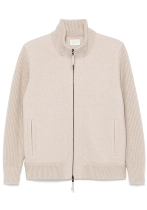 LUNARIA CASHMERE panelled jacket - Neutrals