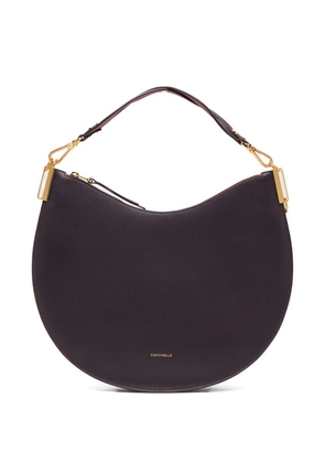Coccinelle large Sunup leather shoulder bag - Purple