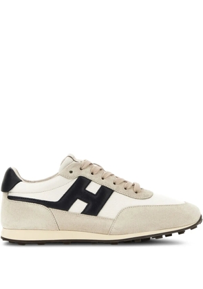 Hogan H699 logo-patch sneakers - Neutrals