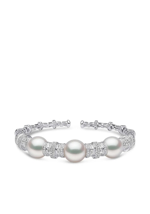 Yoko London Starlight pearl and diamond bangle - Silver