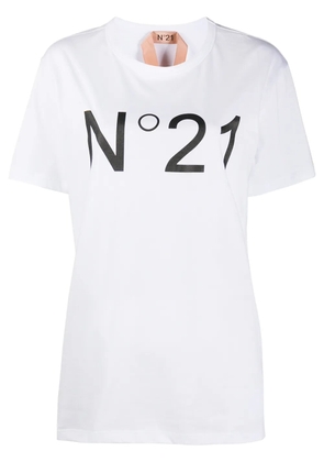 Nº21 logo-print T-shirt - White
