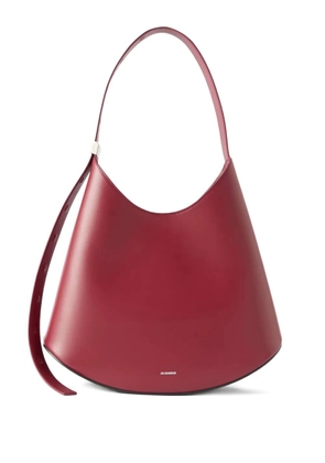 Jil Sander Eldorado leather shoulder bag - Red