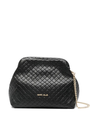 Marc Ellis Arlena M plot detachable-chain clutch bag - Black