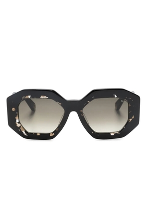 Philipp Plein Eyewear geometric-frame sunglasses - Black