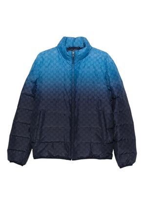 Gucci monogram puffer jacket - Blue