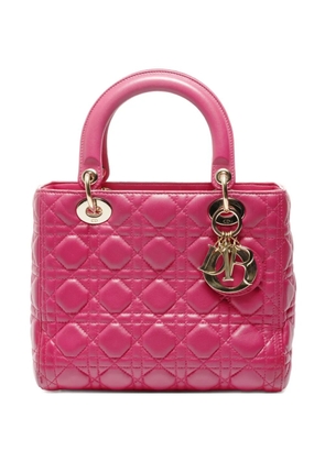 Christian Dior Pre-Owned 2015 quilted charm bag - Pink