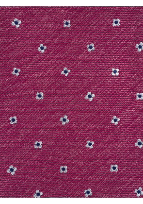 Paolo Albizzati flower-pattern tie - Red