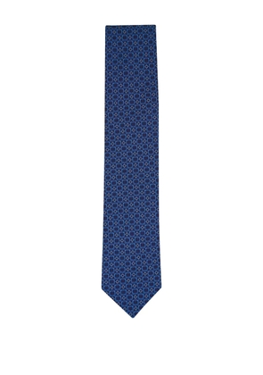 Eton patterned silk tie - Blue