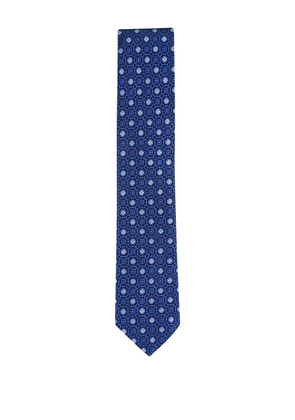 Eton floral-pattern tie - Blue
