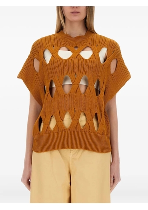 Alysi cable-knit sweater - Brown