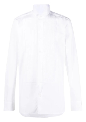 TOM FORD pleated-bib cotton shirt - White