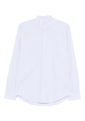 FURSAC striped collarless shirt - White