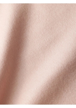 Prada triangle-logo fringed scarf - Pink