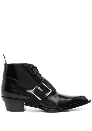 Off-White side buckle-detail boots - Black
