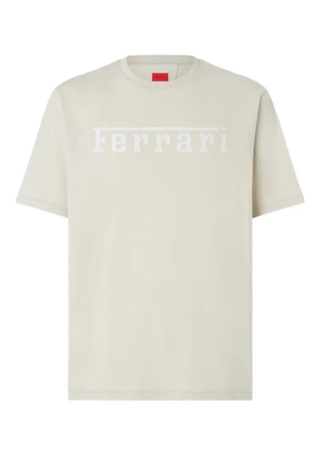 Ferrari logo-print T-shirt - Neutrals
