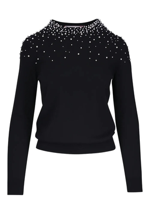 Carolina Herrera pearl-embellished sweater - Black