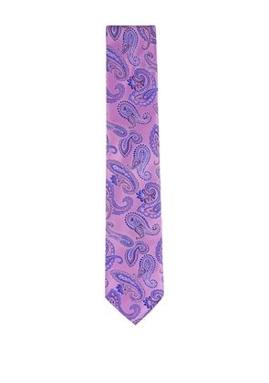 Eton paisley-pattern silk tie - Pink