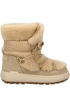 BOGNER shearling leather ankle boots - Neutrals