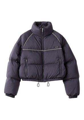 Miu Miu padded piped-trim jacket - Blue