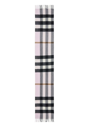 Burberry check cashmere scarf - Pink