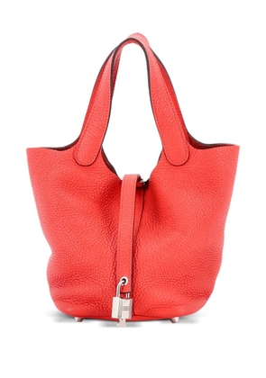 Hermès Pre-Owned Picotin Lock Bag Clemence PM bucket bag - Red