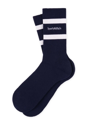 Sporty & Rich striped socks - Blue