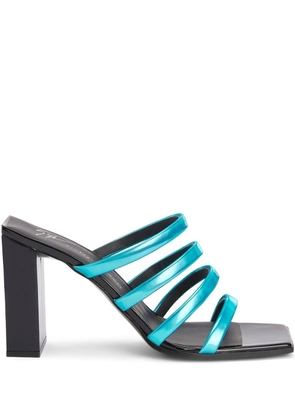 Giuseppe Zanotti 85mm Shangay mules - Blue