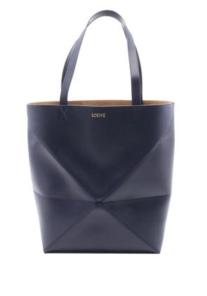 Loewe Pre-Owned 2000-2025 Large Shiny Calfskin Puzzle Fold tote bag - Blue