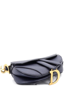 Christian Dior Pre-Owned Saddle Handbag Leather Mini shoulder bag - Blue
