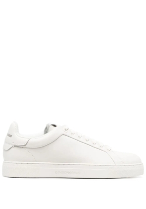 Emporio Armani logo-print lace-up sneakers - White