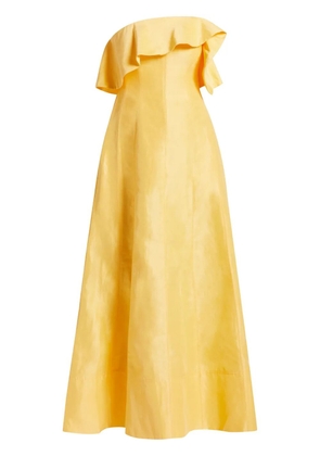 Aje off-shoulder strapless gown - Yellow
