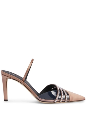 Giuseppe Zanotti Audrine satin 85mm pumps - Pink