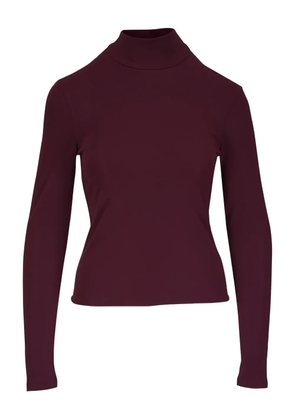 KZ_K STUDIO mock neck long-sleeve top - Red