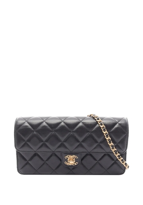 CHANEL Pre-Owned 2021-2025 CC Quilted Lambskin East West Flap Bag shoulder bag - Black
