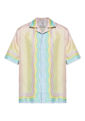 Casablanca Wave Print Shirt - Neutrals