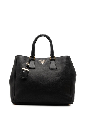 Prada Pre-Owned 2010-2025 Vitello Daino Open Convertible Tote satchel - Black