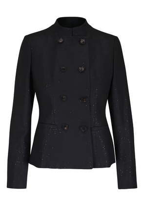 Kiton double-breasted jacket - Black