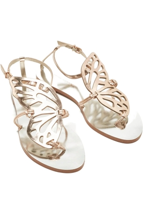 Sophia Webster butterfly leather flats - Gold