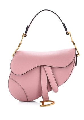 Christian Dior Pre-Owned Saddle Handbag Leather Mini shoulder bag - Pink