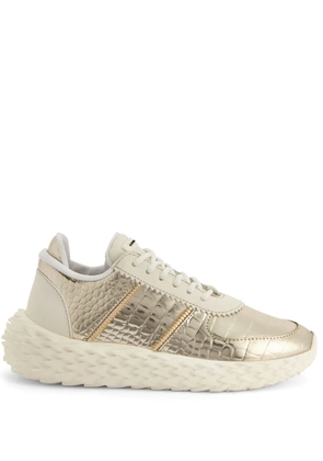 Giuseppe Zanotti Urchin crocodile-embossed sneakers - Gold
