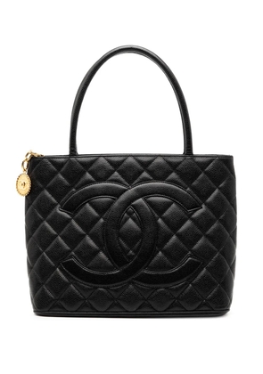 CHANEL Pre-Owned 2003-2004 Caviar Medallion tote bag - Black