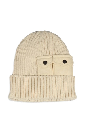 Alpha Industries ribbed beanie hat - Neutrals