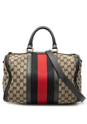 Gucci Pre-Owned 2000-2015 Medium GG Canvas Web Joy Boston Bag satchel - Brown