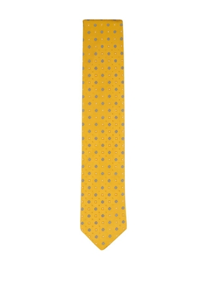 Eton floral-print tie - Yellow