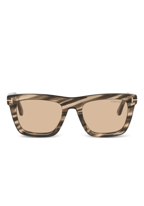TOM FORD Eyewear square metal sunglasses - Green